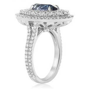 Oval Sapphire Ring — view 3