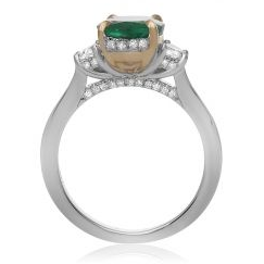 Oval Emerald Ring — view 2