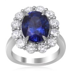 Oval Sapphire Ring — view 3