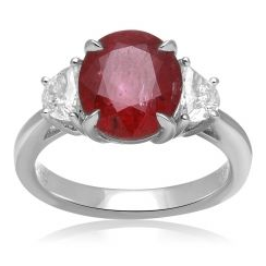 Oval Ruby Ring — view 3