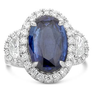 Oval Sapphire Ring — view 1