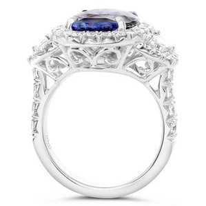 Oval Sapphire Ring — view 2