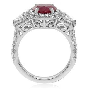 Oval Ruby Ring — view 2