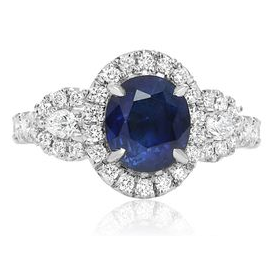 Oval Sapphire Ring — view 1