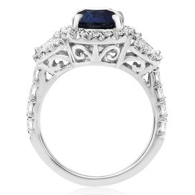 Oval Sapphire Ring — view 2