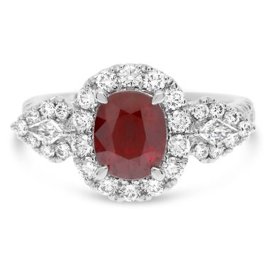 Oval Ruby Ring — view 1