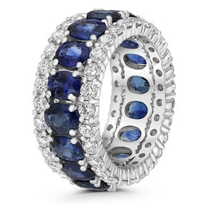 Oval Sapphire Ring — view 3