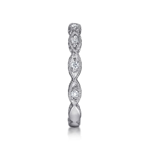 14K White Gold Diamond Bujukan Marquise Station Ring — Gabriel & Co. LR4381W45JJ