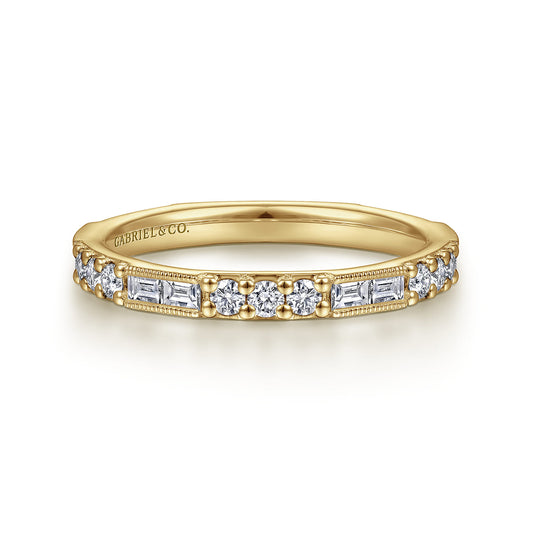 Stackable Ring 14K Yellow Gold Diamond 0.55ct — Gabriel & Co. LR4572Y45JJ