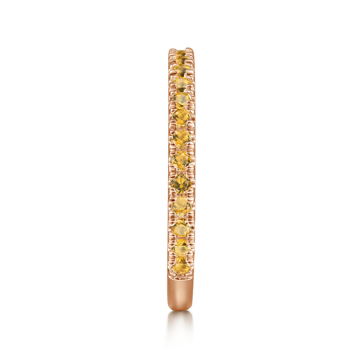 14K Rose Gold Citrine Stackable Ring — Gabriel & Co. LR50889K4JCT