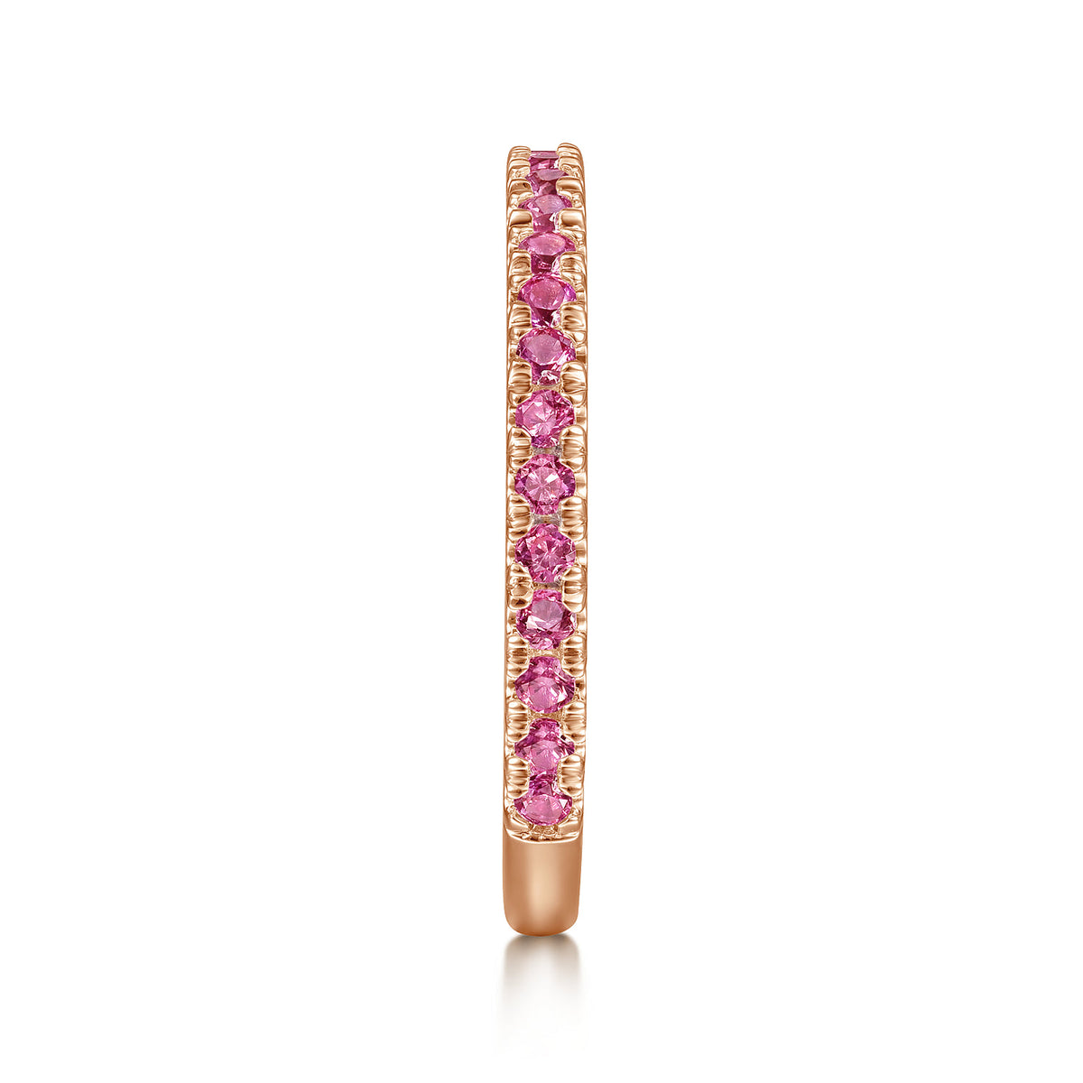 14K Rose Gold Ruby Stackable Ring — Gabriel & Co. LR50889K4JRA