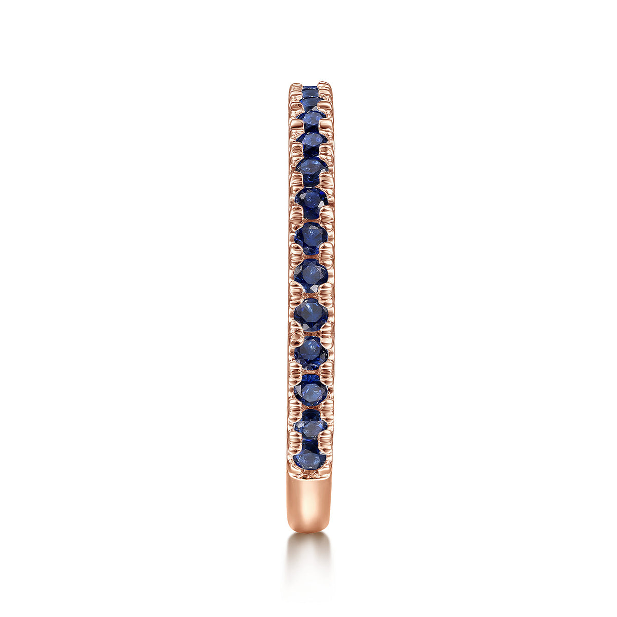 14K Rose Gold Sapphire Stackable Ring — Gabriel & Co. LR50889K4JSA