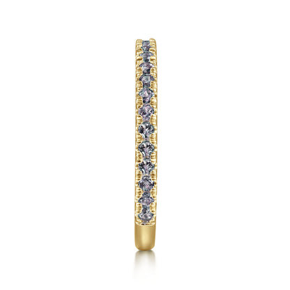 14K Yellow Gold Manmade Alexandrite Stackable Ring — Gabriel & Co. LR50889Y4J25