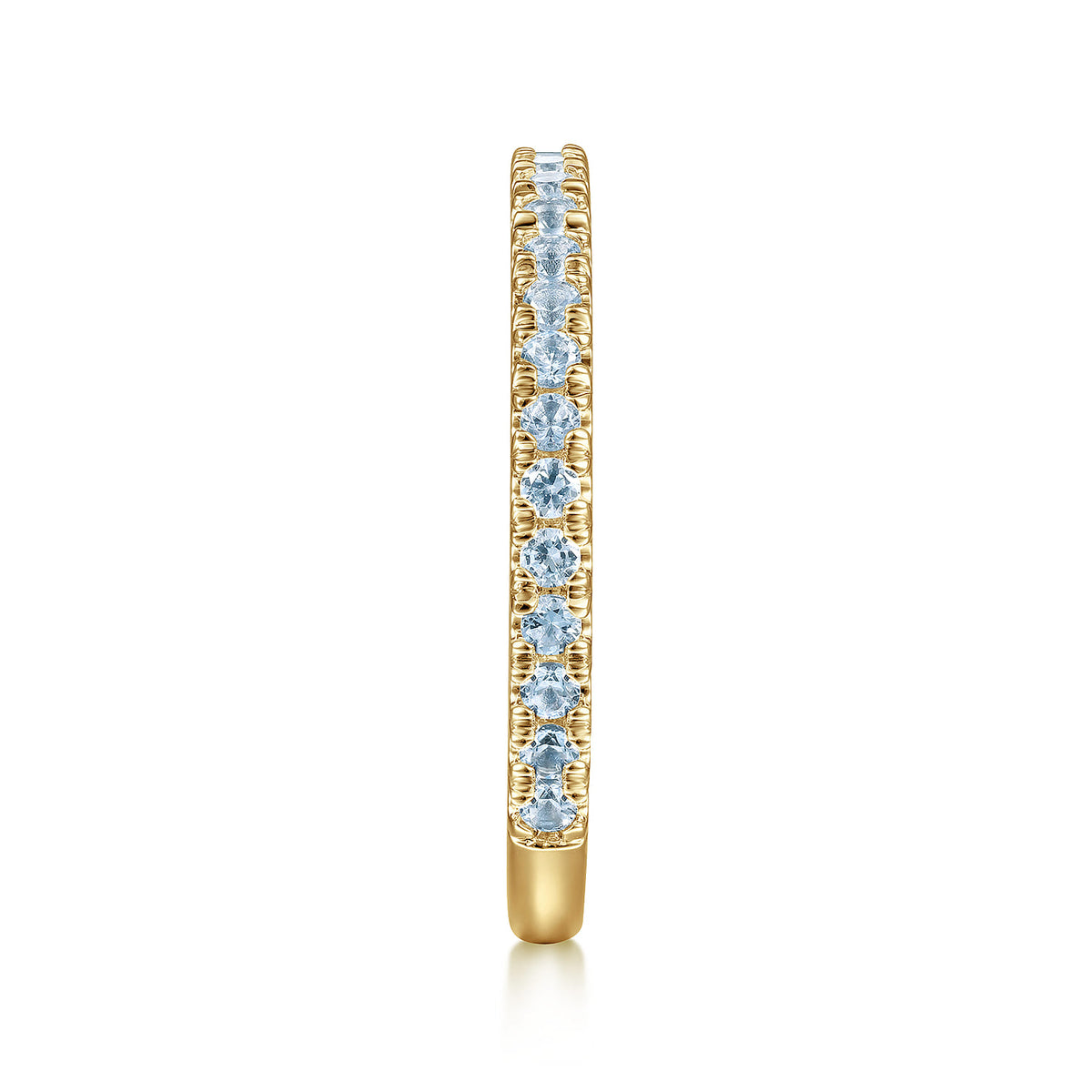 14K Yellow Gold AQ - Aquamarine Ladies Ring — Gabriel & Co. LR50889Y4JAQ