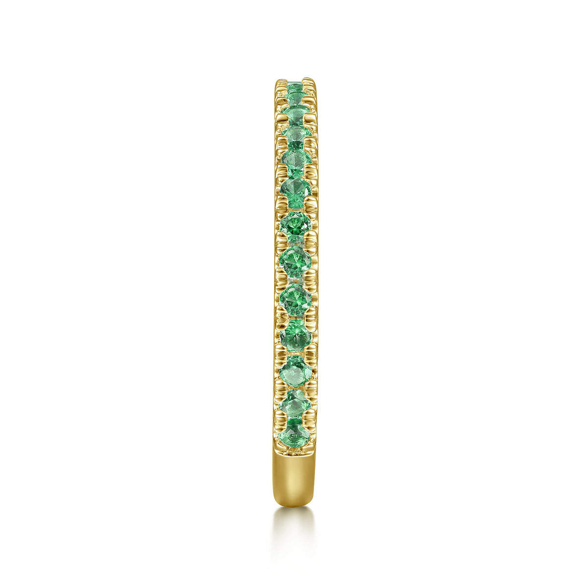14K Yellow Gold Emerald Stacklable Ring — Gabriel & Co. LR50889Y4JEA