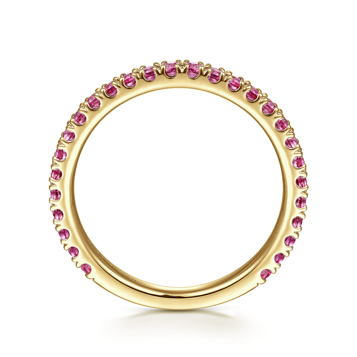 14K Yellow Gold Ruby Stackable Ring — Gabriel & Co. LR50889Y4JRA
