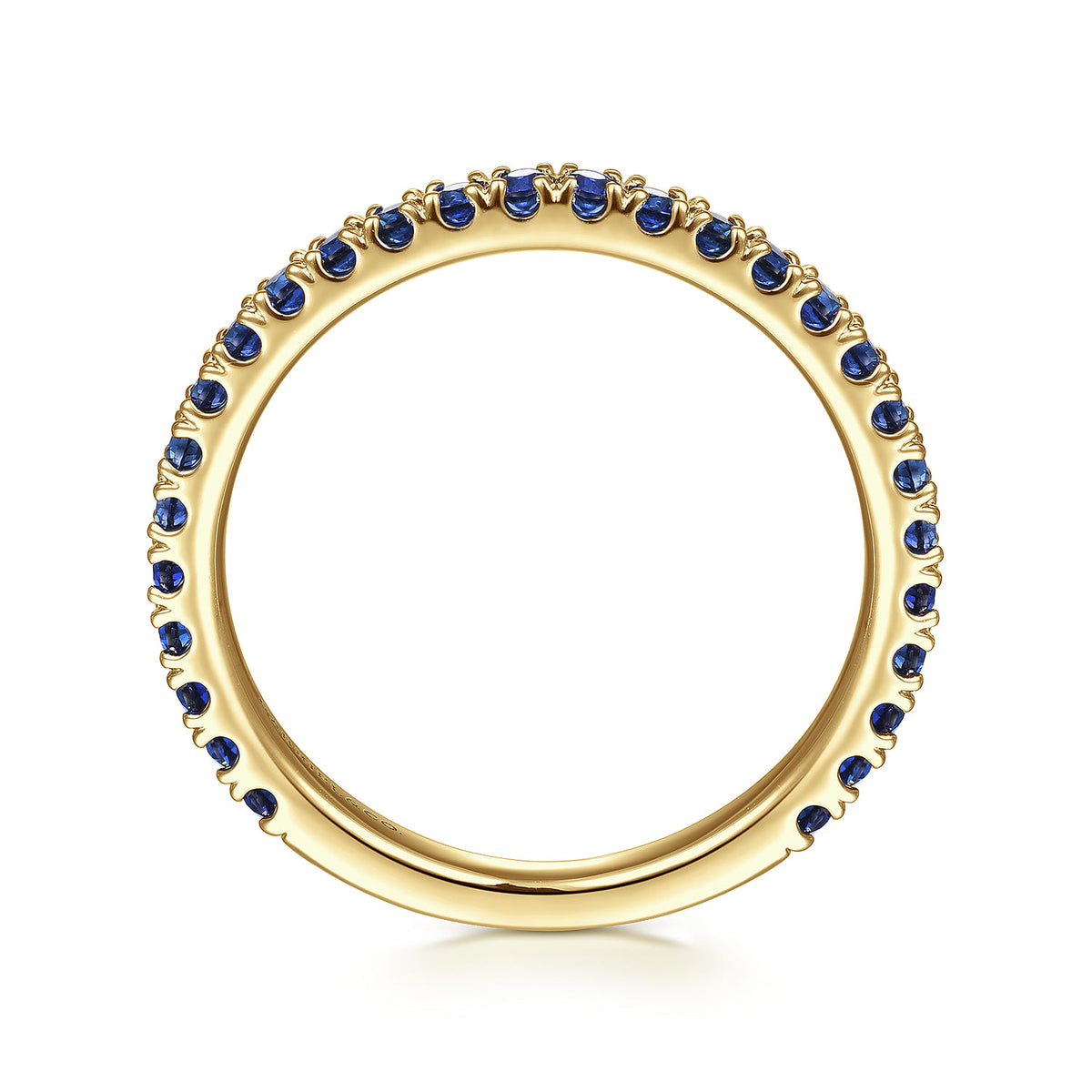 14K Yellow Gold Sapphire Stackable Ring — Gabriel & Co. LR50889Y4JSA