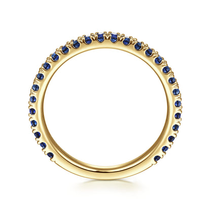 14K Yellow Gold Sapphire Stackable Ring — Gabriel & Co. LR50889Y4JSA