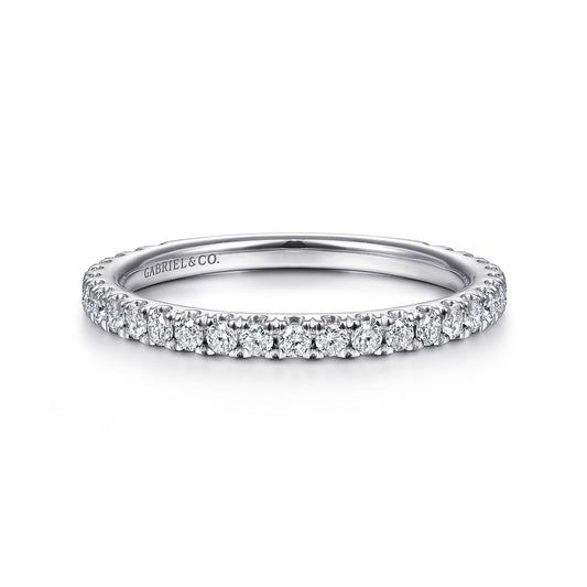 Stackable Ring 14K White Gold Diamond 0.4ct — Gabriel & Co. LR50992W45JJ