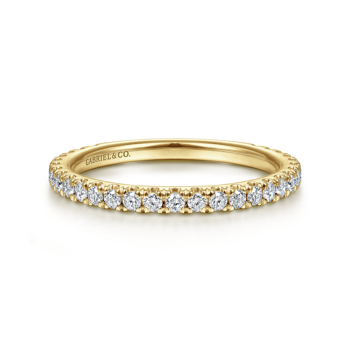 14K Yellow Gold Stackable Diamond Ring — Gabriel & Co. LR50992Y45JJ