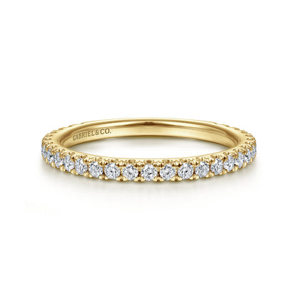 14K Yellow Gold Stackable Diamond Ring — Gabriel & Co. LR50992Y45JJ