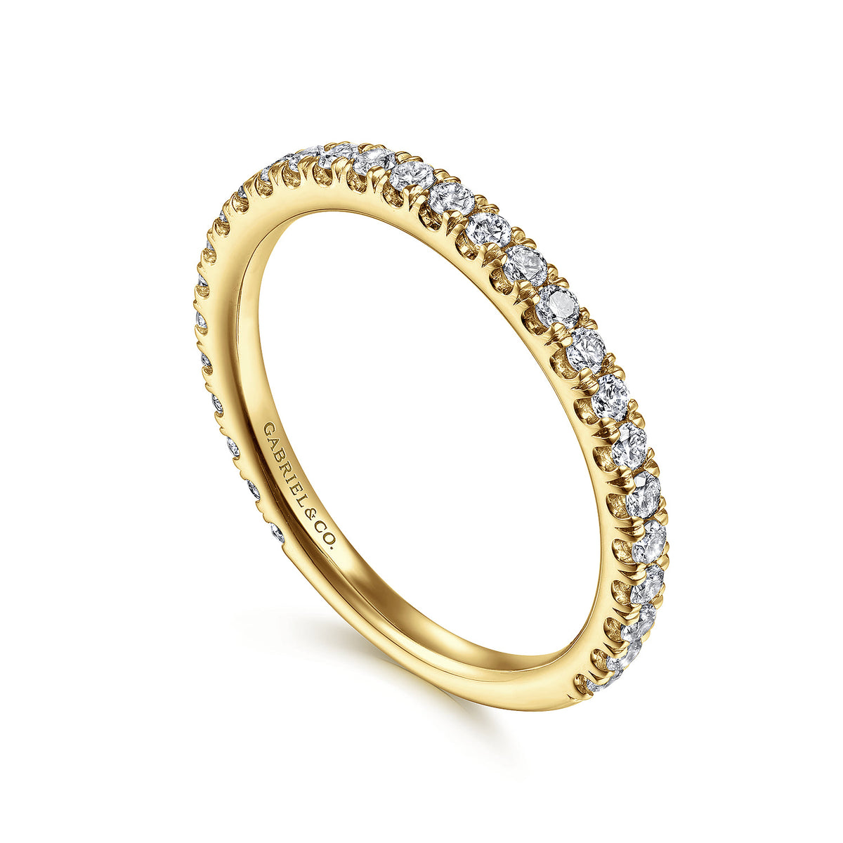 14K Yellow Gold Stackable Diamond Ring — Gabriel & Co. LR50992Y45JJ