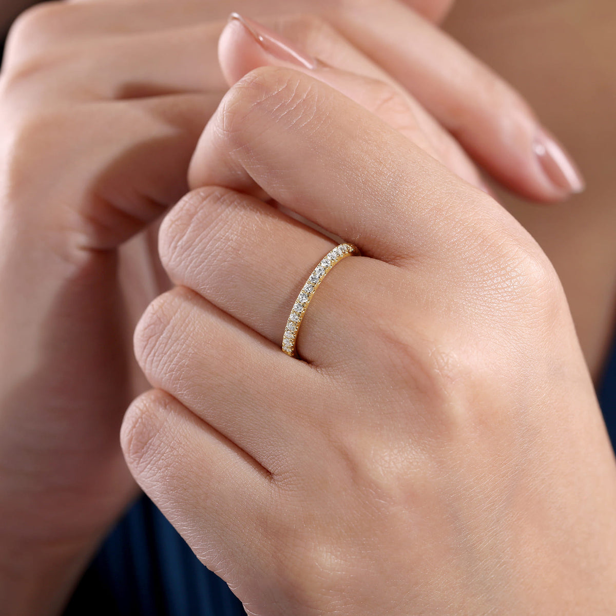 14K Yellow Gold Stackable Diamond Ring — Gabriel & Co. LR50992Y45JJ