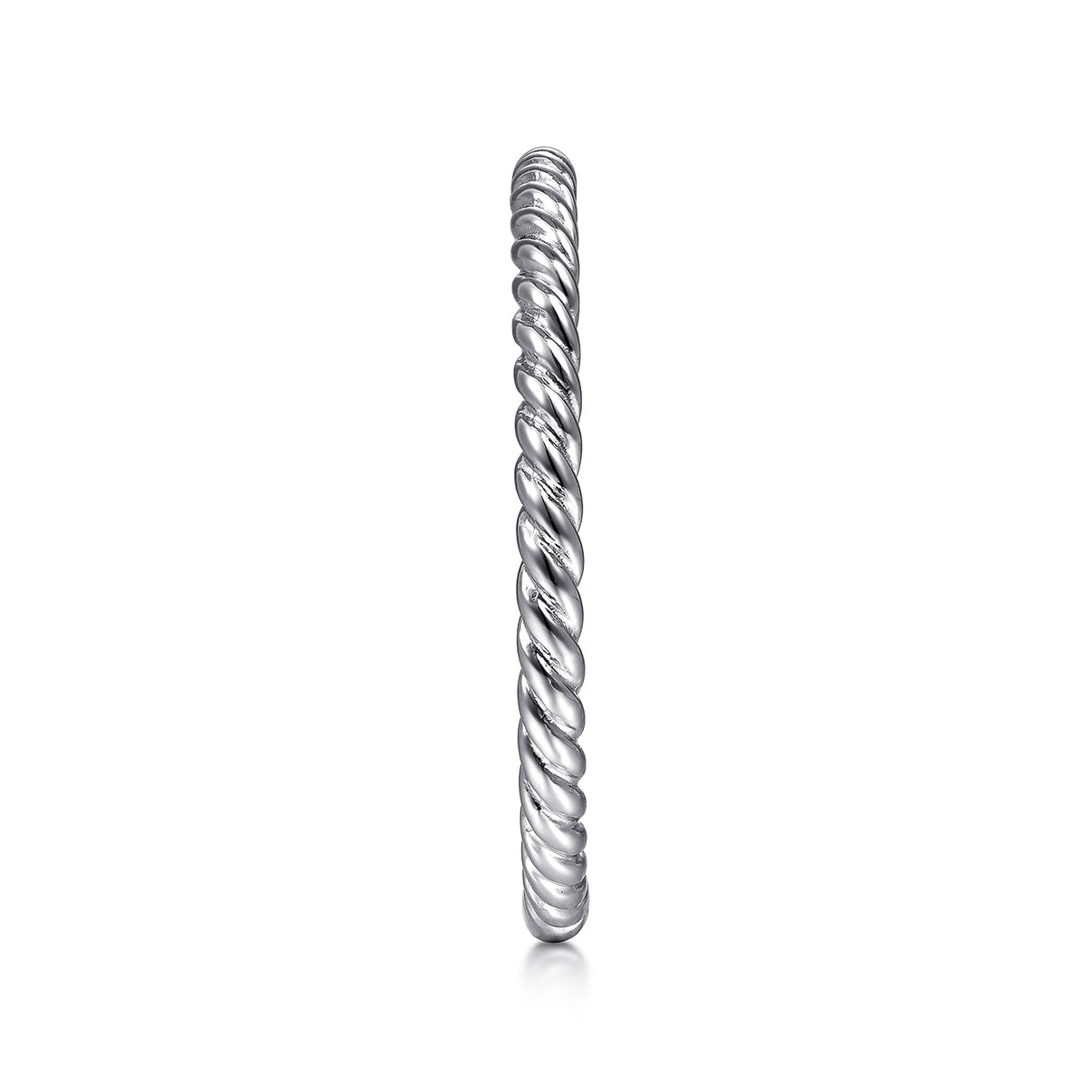 14K White Gold Twisted Rope Stackable Ring — Gabriel & Co. LR51173W4JJJ