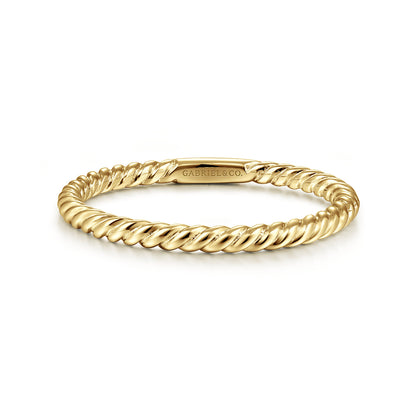 14K Yellow Gold Stackable Ring — Gabriel & Co. LR51173Y4JJJ