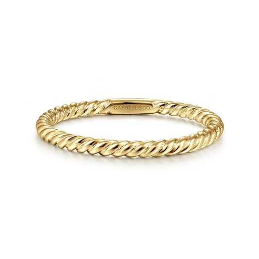14K Yellow Gold Stackable Ring — Gabriel & Co. LR51173Y4JJJ