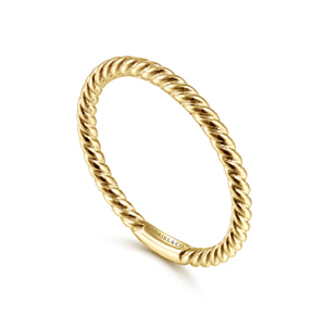 14K Yellow Gold Stackable Ring — Gabriel & Co. LR51173Y4JJJ