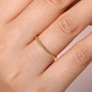 14K Yellow Gold Stackable Ring — Gabriel & Co. LR51173Y4JJJ