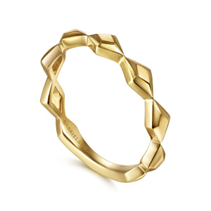 14K Yellow Gold  Rhombus Station Ring — Gabriel & Co. LR51929Y4JJJ
