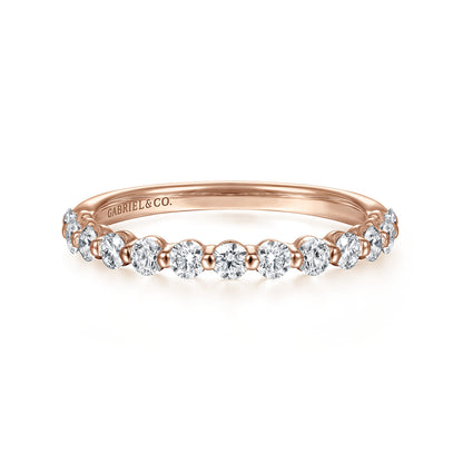 14K Pink Gold Diamond Ladies Ring — Gabriel & Co. LR51935K45JJ