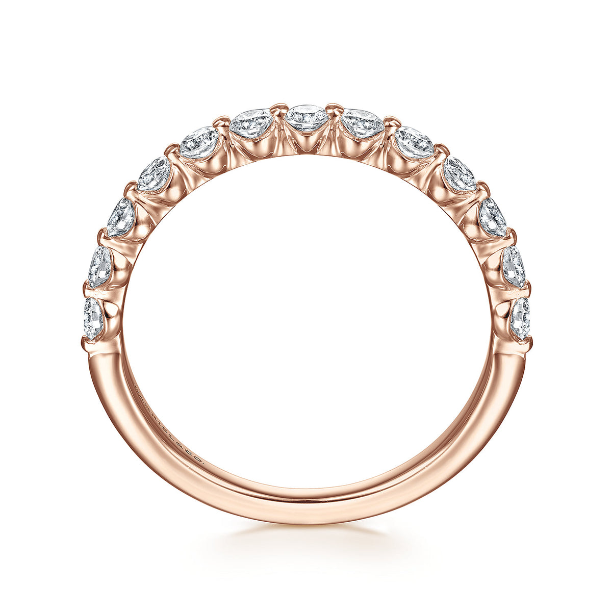 14K Pink Gold Diamond Ladies Ring — Gabriel & Co. LR51935K45JJ
