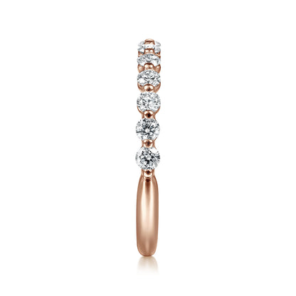 14K Pink Gold Diamond Ladies Ring — Gabriel & Co. LR51935K45JJ