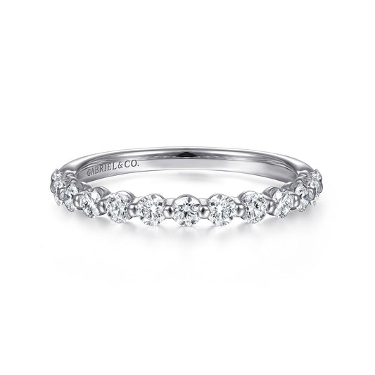 Stackable Ring 14K White Gold Diamond 0.5ct — Gabriel & Co. LR51935W45JJ