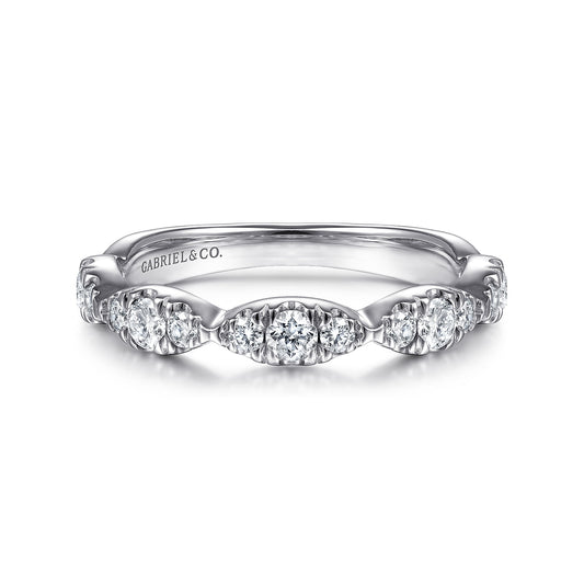 Stackable Ring 14K White Gold Diamond 0.4ct — Gabriel & Co. LR51936W45JJ