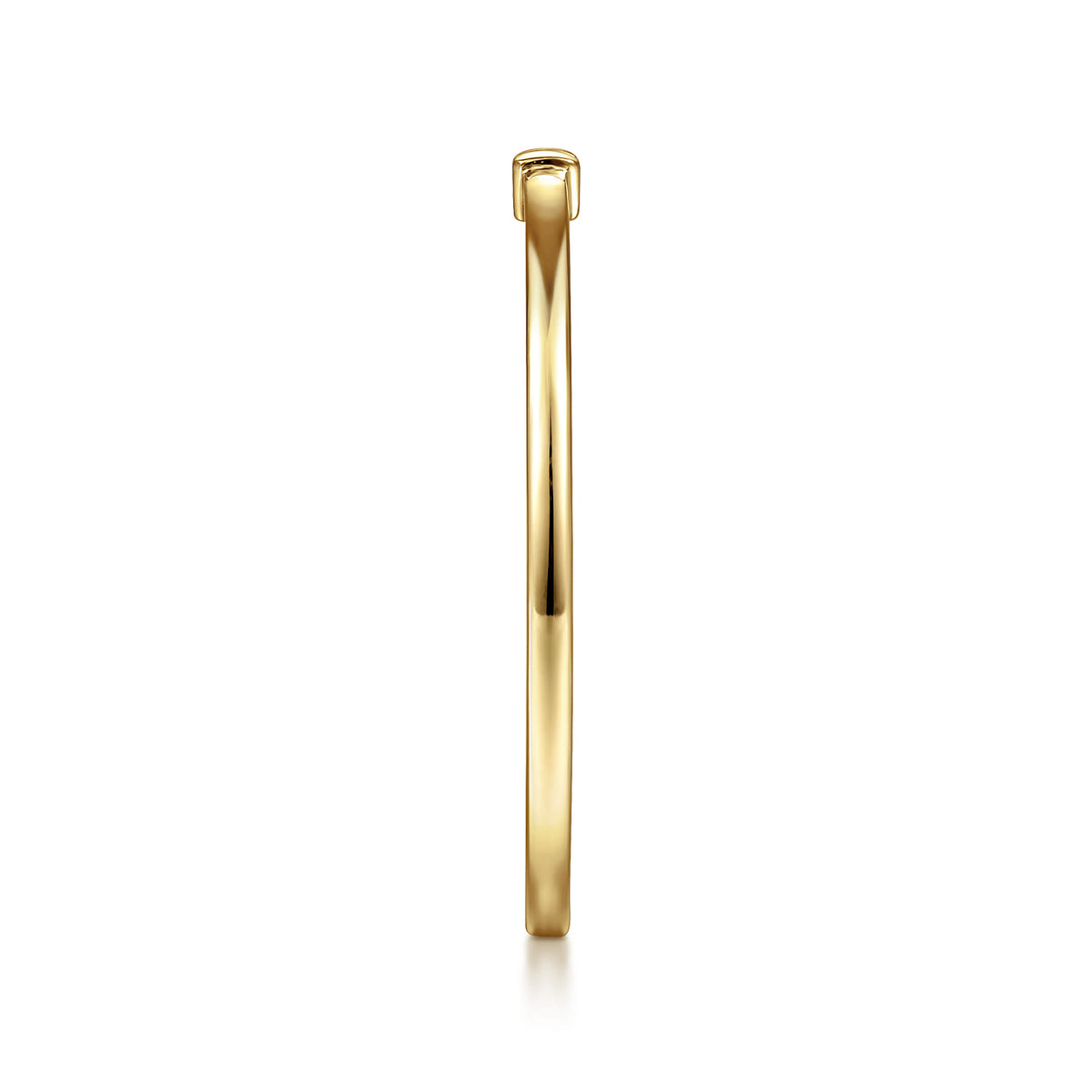 14K Yellow Gold Promise Ring with Diamond Baguette — Gabriel & Co. LR52077Y43JJ
