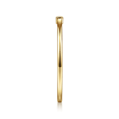 14K Yellow Gold Promise Ring with Diamond Baguette — Gabriel & Co. LR52077Y43JJ