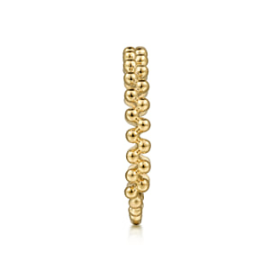 14K Yellow Gold Double Row Bujukan Beads Stackable Ring — Gabriel & Co. LR52160Y4JJJ