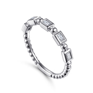 14K White Gold Diamond Ladies Ring — Gabriel & Co. LR52164W43JJ