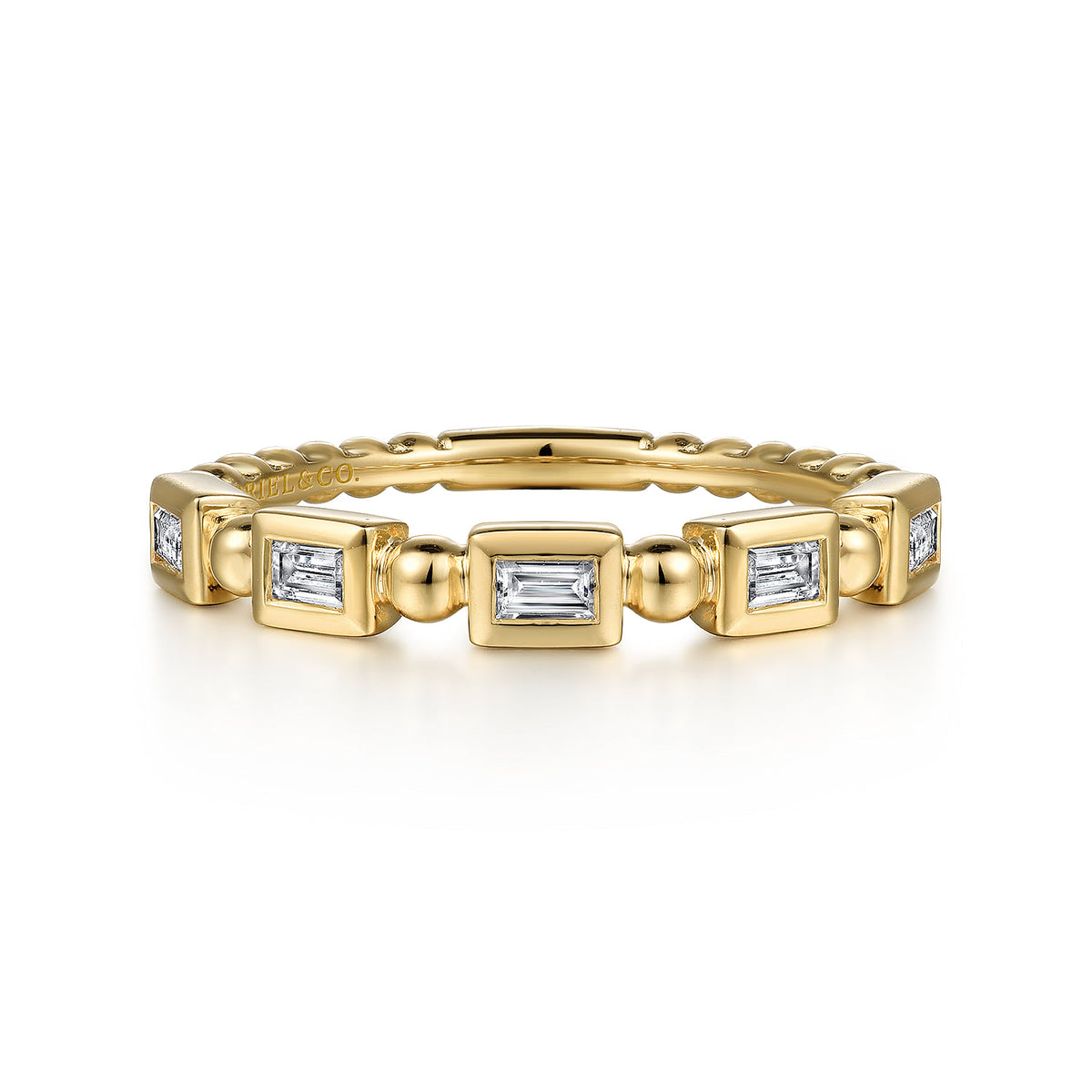 Stackable Ring 14K Yellow Gold Diamond 0.25ct — Gabriel & Co. LR52164Y43JJ