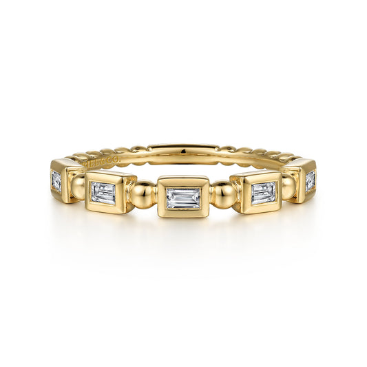 Stackable Ring 14K Yellow Gold Diamond 0.25ct — Gabriel & Co. LR52164Y43JJ