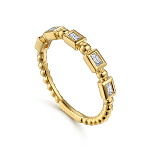 Stackable Ring 14K Yellow Gold Diamond 0.25ct — Gabriel & Co. LR52164Y43JJ