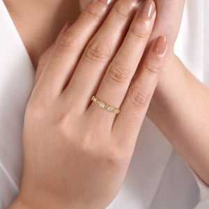 Stackable Ring 14K Yellow Gold Diamond 0.25ct — Gabriel & Co. LR52164Y43JJ