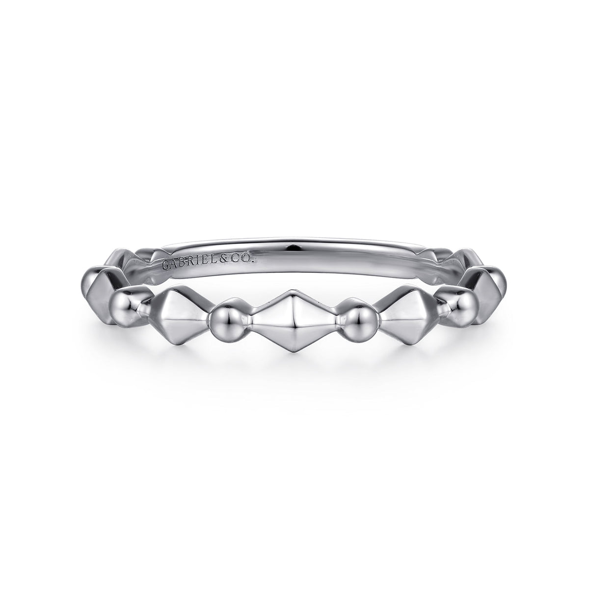 14K White Gold Diamond Ladies Ring — Gabriel & Co. LR52171W4JJJ