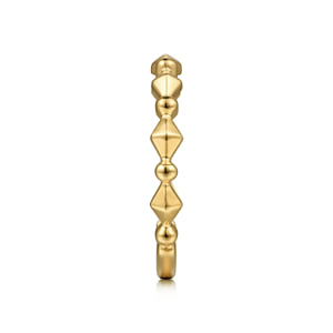 14K Yellow Gold Geometric Station Stackable Ring — Gabriel & Co. LR52171Y4JJJ
