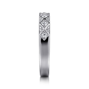 14K White Gold Diamond Stackable Ring — Gabriel & Co. LR52287W45JJ