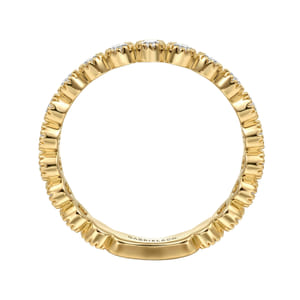 Stackable Ring 14K Yellow Gold Diamond 0.55ct — Gabriel & Co. LR52539Y45JJ